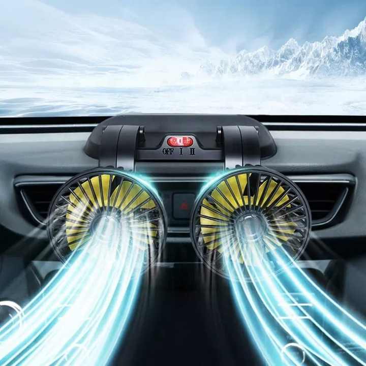 Double Headed Vehicle Fan